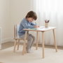 Hanah Home Conjunto Mesa y Silla Infantil Bunny One - Blanco